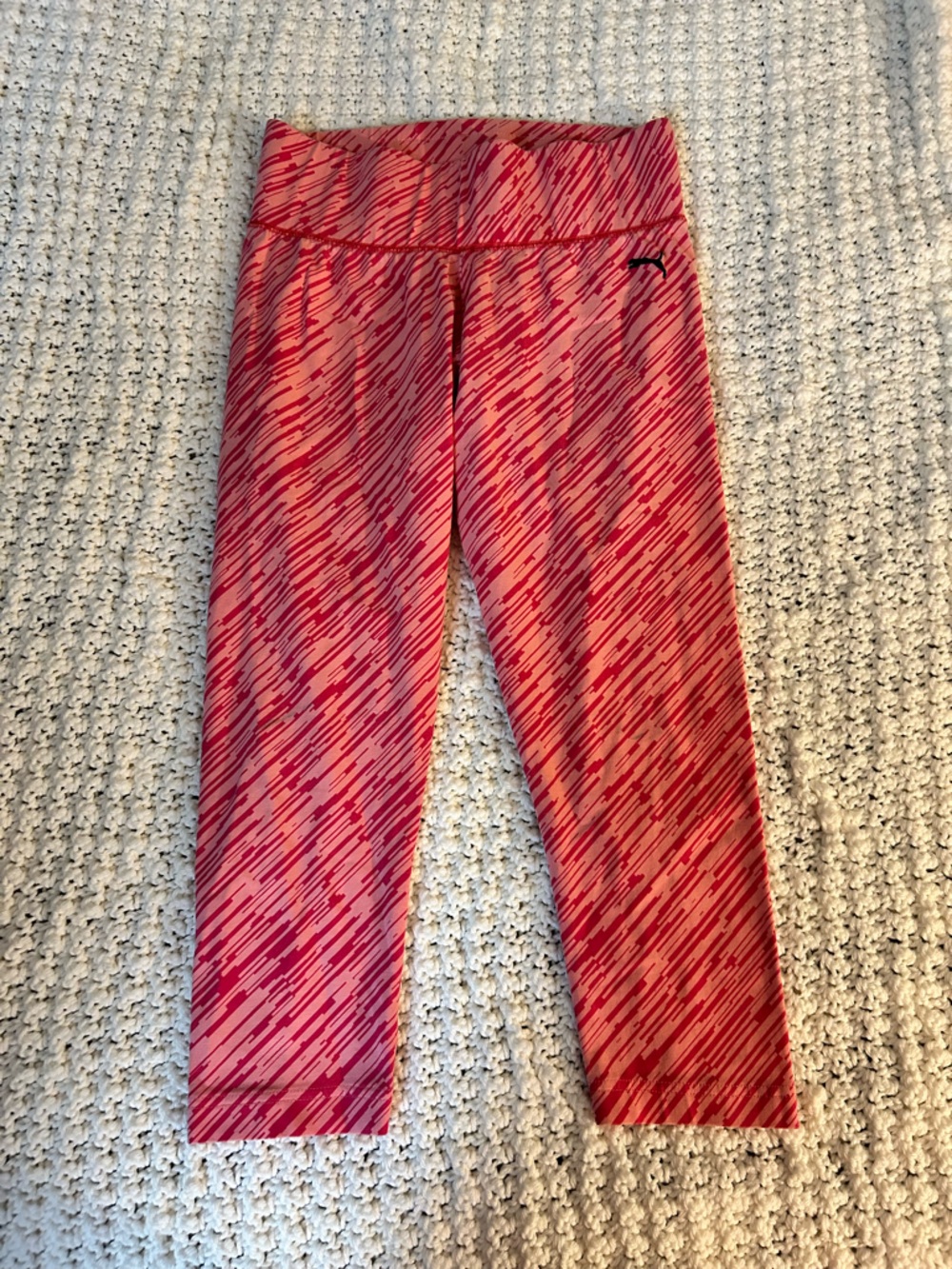 Puma Pink & Coral Patterned Women’s Athletic Capris